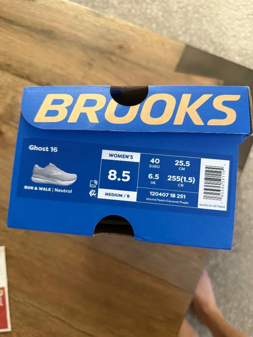 Brooks Ghost 16 Cushioned Road Running Shoes Womens Size 8.5